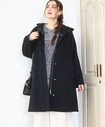 OLUAD01349 eur3 【WEB先行販売】【大きいサイズ】ライトカシミヤウールコート