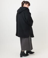 OLUAD01349 eur3(エウルキューブ) 【WEB先行販売】【大きいサイズ】ライトカシミヤウールコート ブラック(94)