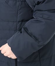 OLUAD03349 eur3(エウルキューブ) 【大きいサイズ】フードロングダウンコート ネイビー(57)