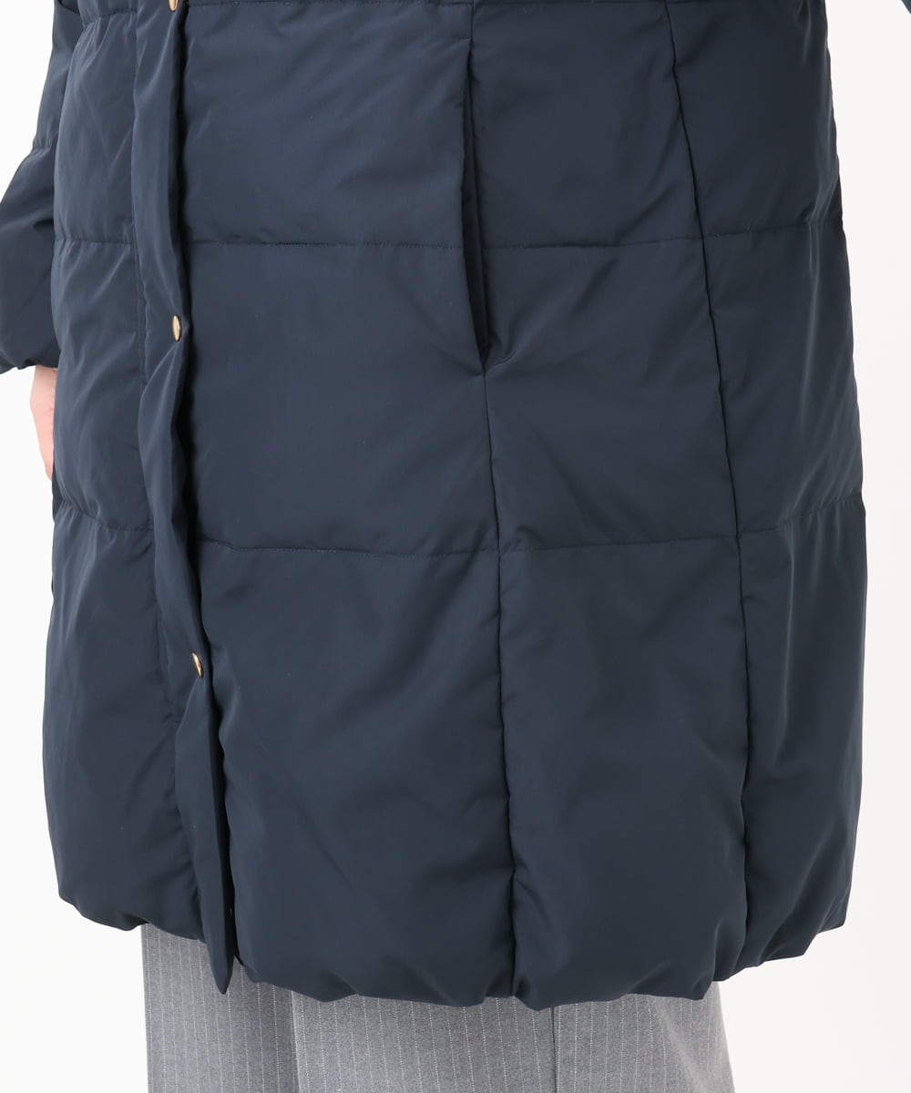 OLUAD03349 eur3(エウルキューブ) 【大きいサイズ】フードロングダウンコート ネイビー(57)