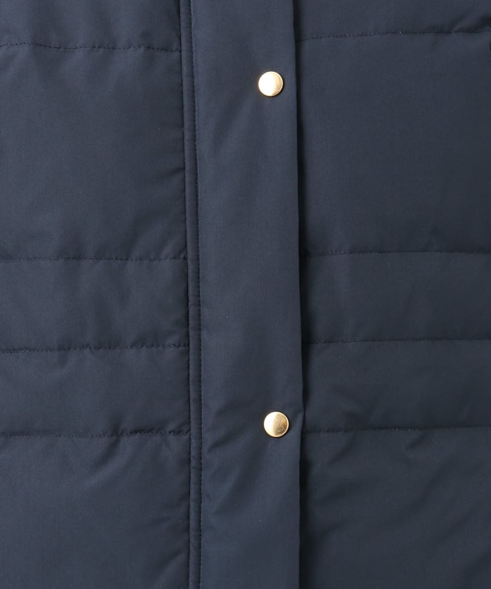 OLUAD03349 eur3(エウルキューブ) 【大きいサイズ】フードロングダウンコート ネイビー(57)