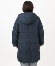 OLUAD03349 eur3(エウルキューブ) 【大きいサイズ】フードロングダウンコート ネイビー(57)