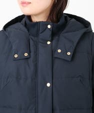 OLUAD03349 eur3(エウルキューブ) 【大きいサイズ】フードロングダウンコート ネイビー(57)