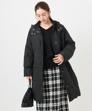 OLUAD03349 eur3(エウルキューブ) 【大きいサイズ】フードロングダウンコート ブラック(94)