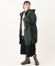 OLUAD04369 eur3(エウルキューブ) 【WEB/一部店舗限定】【大きいサイズ】ライナー付フーディーコート グリーン(35)