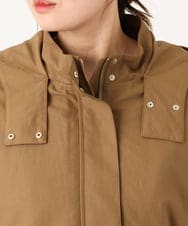 OLUAD04369 eur3(エウルキューブ) 【WEB/一部店舗限定】【大きいサイズ】ライナー付フーディーコート キャメル(83)