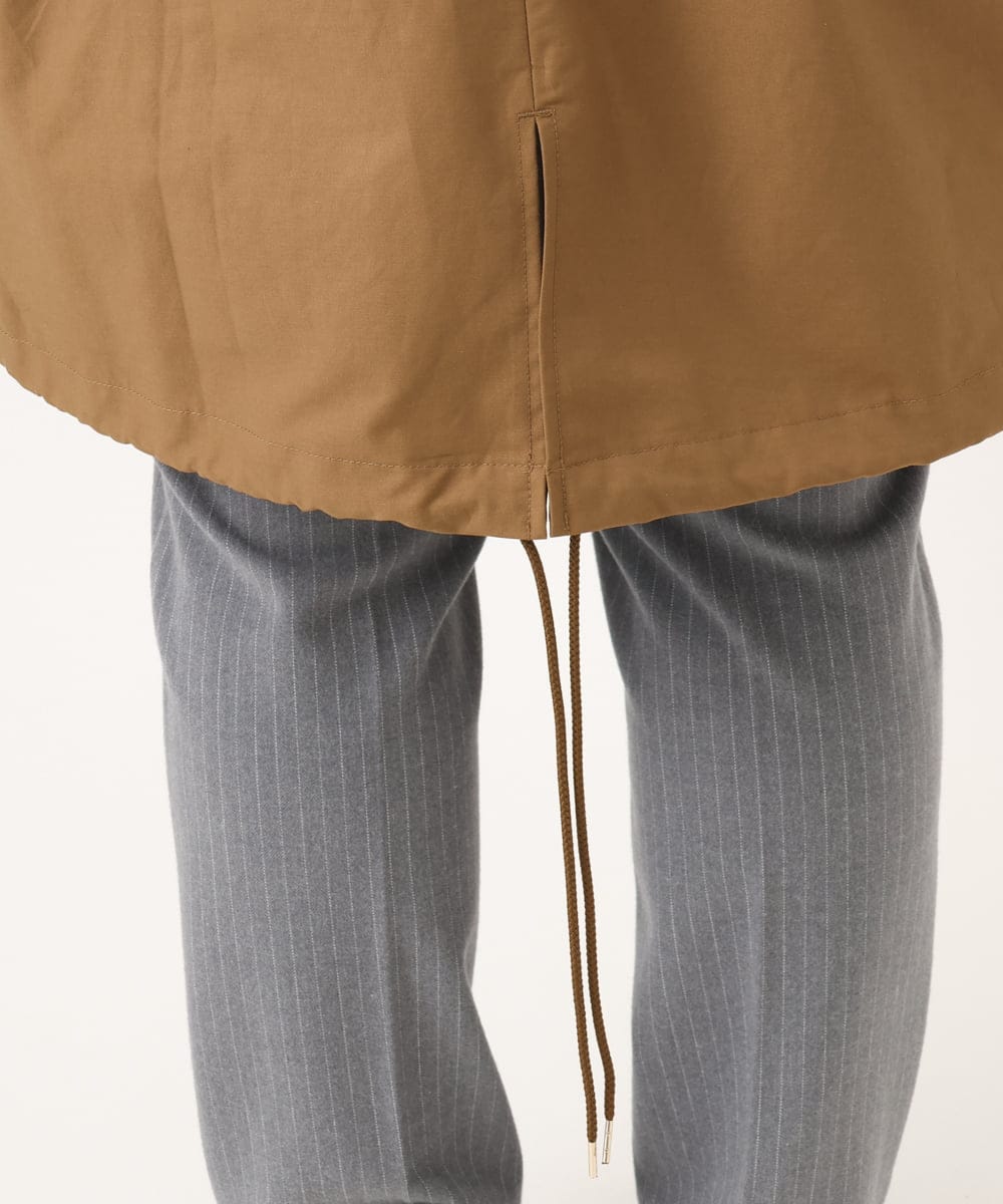 OLUAD04369 eur3(エウルキューブ) 【WEB/一部店舗限定】【大きいサイズ】ライナー付フーディーコート キャメル(83)