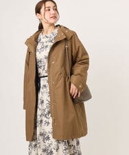 OLUAD04369 eur3(エウルキューブ) 【WEB/一部店舗限定】【大きいサイズ】ライナー付フーディーコート キャメル(83)