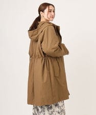 OLUAD04369 eur3(エウルキューブ) 【WEB/一部店舗限定】【大きいサイズ】ライナー付フーディーコート キャメル(83)