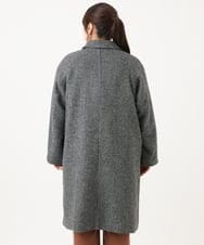 OLUAG01349 eur3(エウルキューブ) 【大きいサイズ】ステンカラーウールコート ホワイト