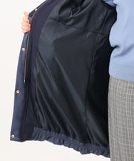 OLUAG02349 eur3(エウルキューブ) 【大きいサイズ】フードロングダウンコート ネイビー