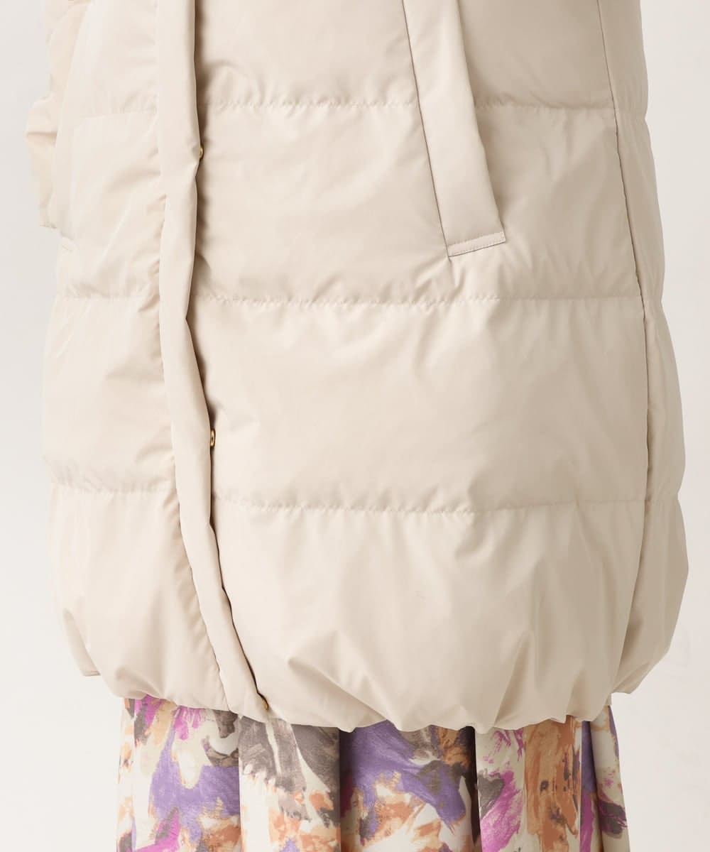 OLUAV01319 eur3(エウルキューブ) 【大きいサイズ】マットタフタダウンコート ベージュ(82)