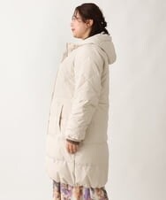 OLUAV01319 eur3(エウルキューブ) 【大きいサイズ】マットタフタダウンコート ベージュ(82)