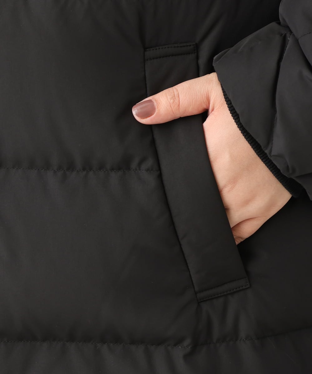 OLUAV01319 eur3(エウルキューブ) 【大きいサイズ】マットタフタダウンコート ブラック(94)