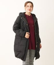 OLUAV01319 eur3(エウルキューブ) 【大きいサイズ】マットタフタダウンコート ブラック(94)