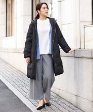 OLUAV01319 eur3(エウルキューブ) 【大きいサイズ】マットタフタダウンコート ブラック(94)