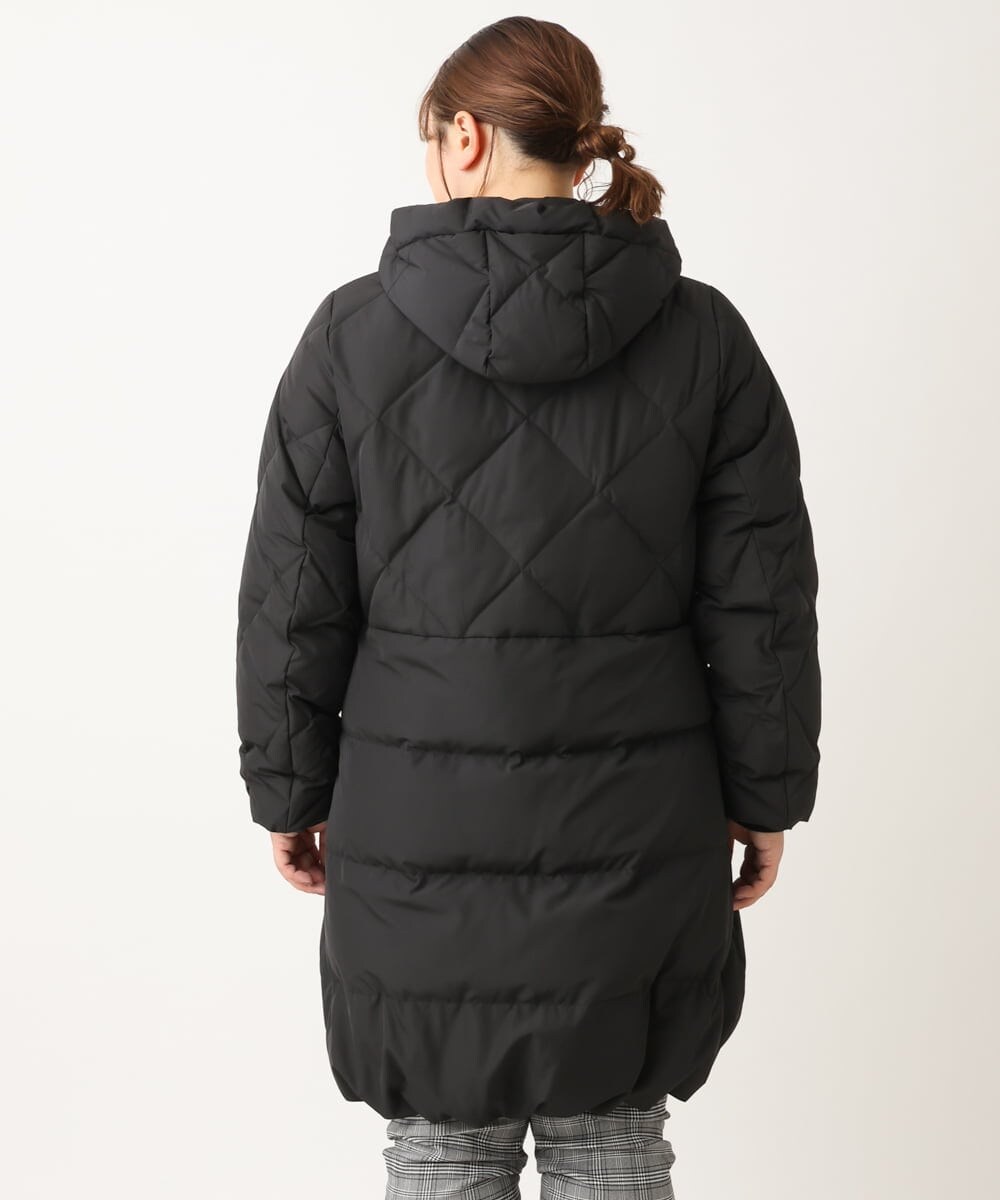 OLUAV01319 eur3(エウルキューブ) 【大きいサイズ】マットタフタダウンコート ブラック(94)