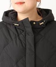 OLUAV01319 eur3(エウルキューブ) 【大きいサイズ】マットタフタダウンコート ブラック(94)