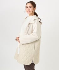 OLUBD08199 eur3(エウルキューブ) 【WEB先行販売】【大きいサイズ】キルトコンビアウター ベージュ(82)