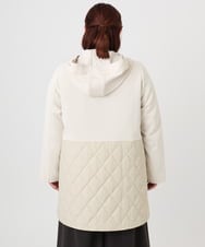 OLUBD08199 eur3(エウルキューブ) 【WEB先行販売】【大きいサイズ】キルトコンビアウター ベージュ(82)