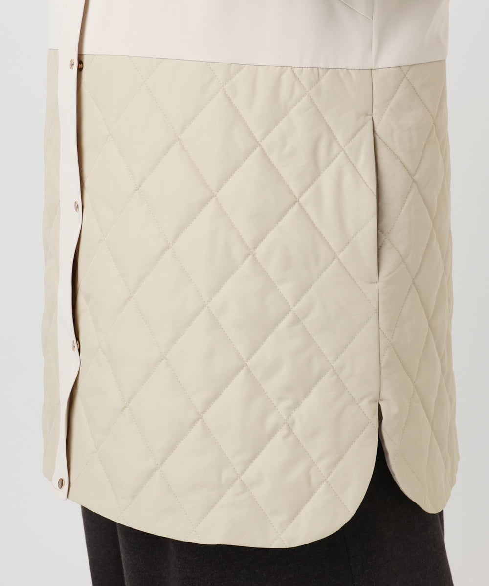 OLUBD08199 eur3(エウルキューブ) 【WEB先行販売】【大きいサイズ】キルトコンビアウター ベージュ(82)