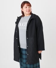 OLUBD08199 eur3(エウルキューブ) 【WEB先行販売】【大きいサイズ】キルトコンビアウター ブラック(94)