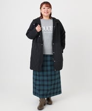 OLUBD08199 eur3(エウルキューブ) 【WEB先行販売】【大きいサイズ】キルトコンビアウター ブラック(94)