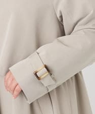 OLUBD09239 eur3(エウルキューブ) 【WEB先行販売】【大きいサイズ】ノーカラートレンチコート ベージュ(82)