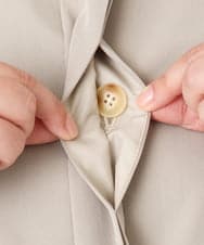 OLUBD09239 eur3(エウルキューブ) 【WEB先行販売】【大きいサイズ】ノーカラートレンチコート ベージュ(82)