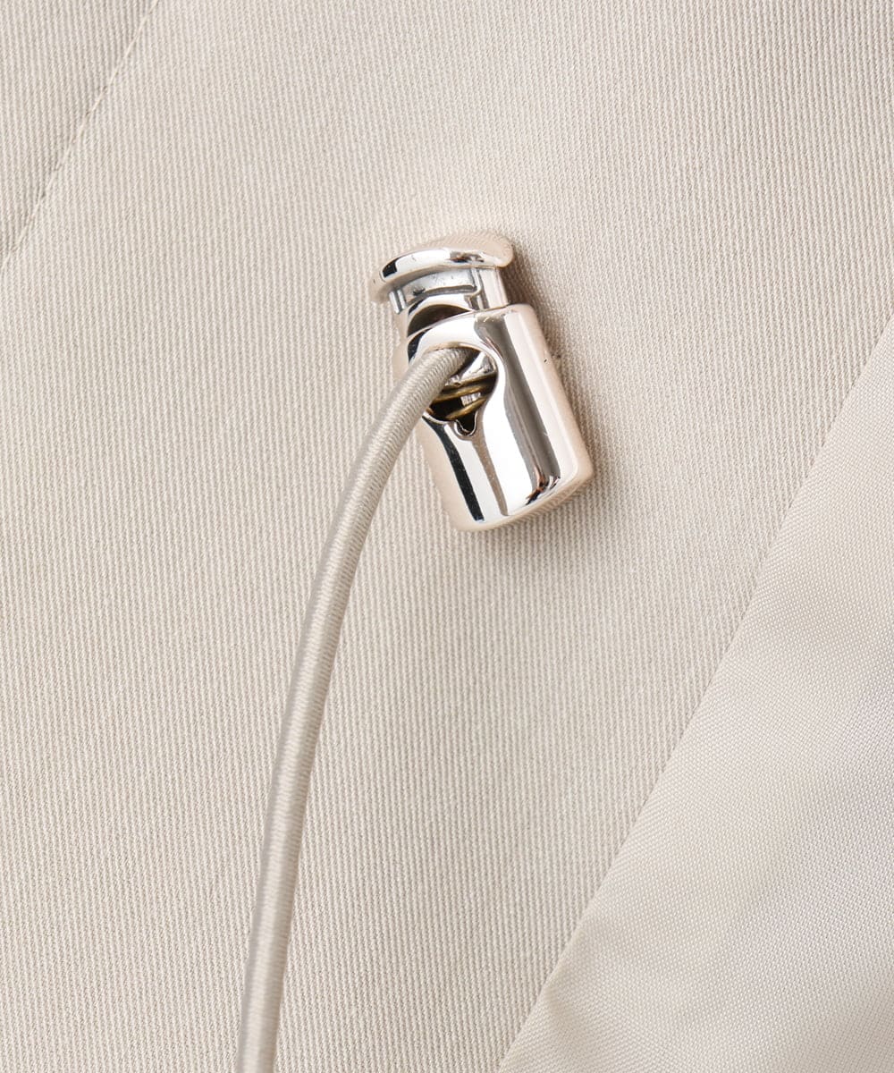 OLUBD09239 eur3(エウルキューブ) 【WEB先行販売】【大きいサイズ】ノーカラートレンチコート ベージュ(82)