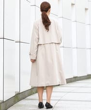 OLUBD09239 eur3(エウルキューブ) 【WEB先行販売】【大きいサイズ】ノーカラートレンチコート ベージュ(82)