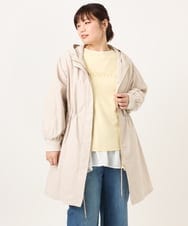 OLUCD01199 eur3(エウルキューブ) 【WEB先行販売】【大きいサイズ】フィーディーコート グレージュ(89)