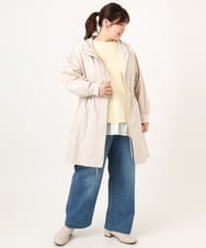 OLUCD01199 eur3(エウルキューブ) 【WEB先行販売】【大きいサイズ】フィーディーコート グレージュ(89)