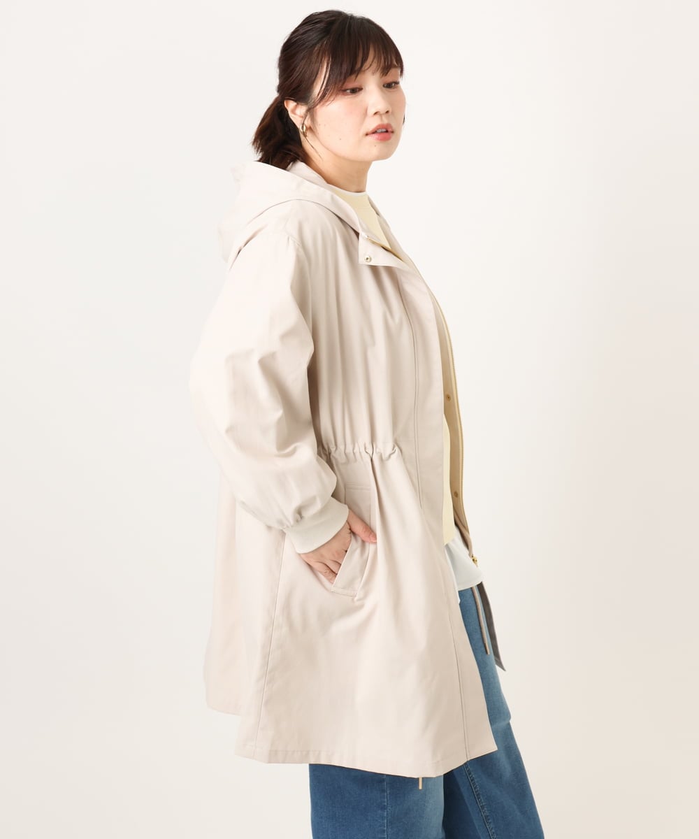 OLUCD01199 eur3(エウルキューブ) 【WEB先行販売】【大きいサイズ】フィーディーコート グレージュ(89)