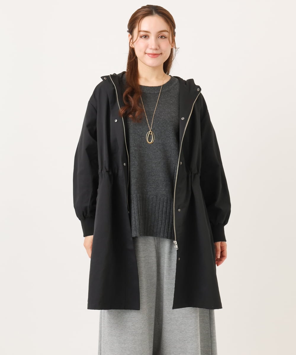 OLUCD01199 eur3(エウルキューブ) 【WEB先行販売】【大きいサイズ】フィーディーコート ブラック(94)