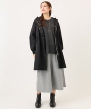 OLUCD01199 eur3(エウルキューブ) 【WEB先行販売】【大きいサイズ】フィーディーコート ブラック(94)