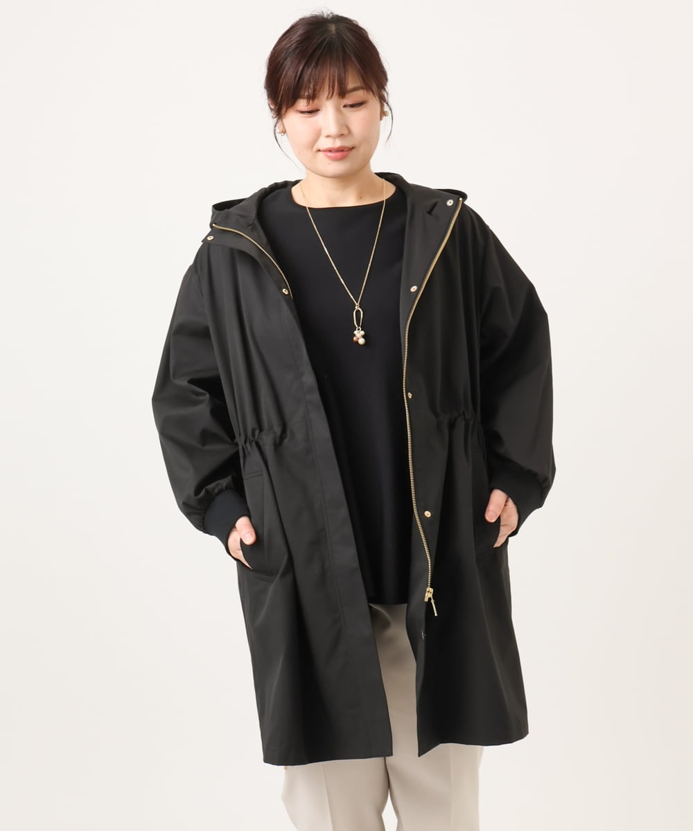 OLUCD01199 eur3(エウルキューブ) 【WEB先行販売】【大きいサイズ】フィーディーコート ブラック(94)