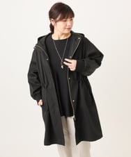 OLUCD01199 eur3(エウルキューブ) 【WEB先行販売】【大きいサイズ】フィーディーコート ブラック(94)