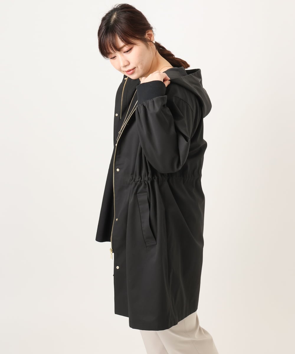 OLUCD01199 eur3(エウルキューブ) 【WEB先行販売】【大きいサイズ】フィーディーコート ブラック(94)