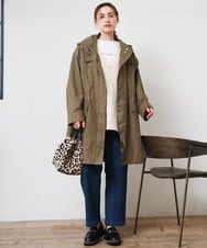 OLUKD05199 eur3(エウルキューブ) 【大きいサイズ】モッズ風フーディ―コート カーキ