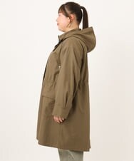 OLUKD05199 eur3(エウルキューブ) 【WEB先行販売】【大きいサイズ】モッズ風フーディ―コート カーキ