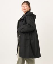OLUKD05199 eur3(エウルキューブ) 【WEB先行販売】【大きいサイズ】モッズ風フーディ―コート ブラック