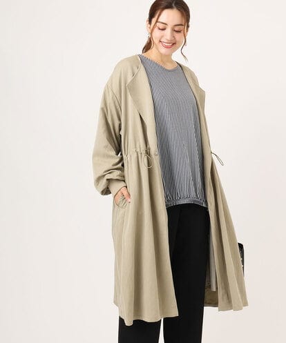 OLULA05199 eur3 【WEB先行販売】【大きいサイズ】ノーカラーロングコート