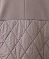 OLULD03199 eur3(エウルキューブ) 【大きいサイズ】ダンボール×キルティングノーカラーコート モカ