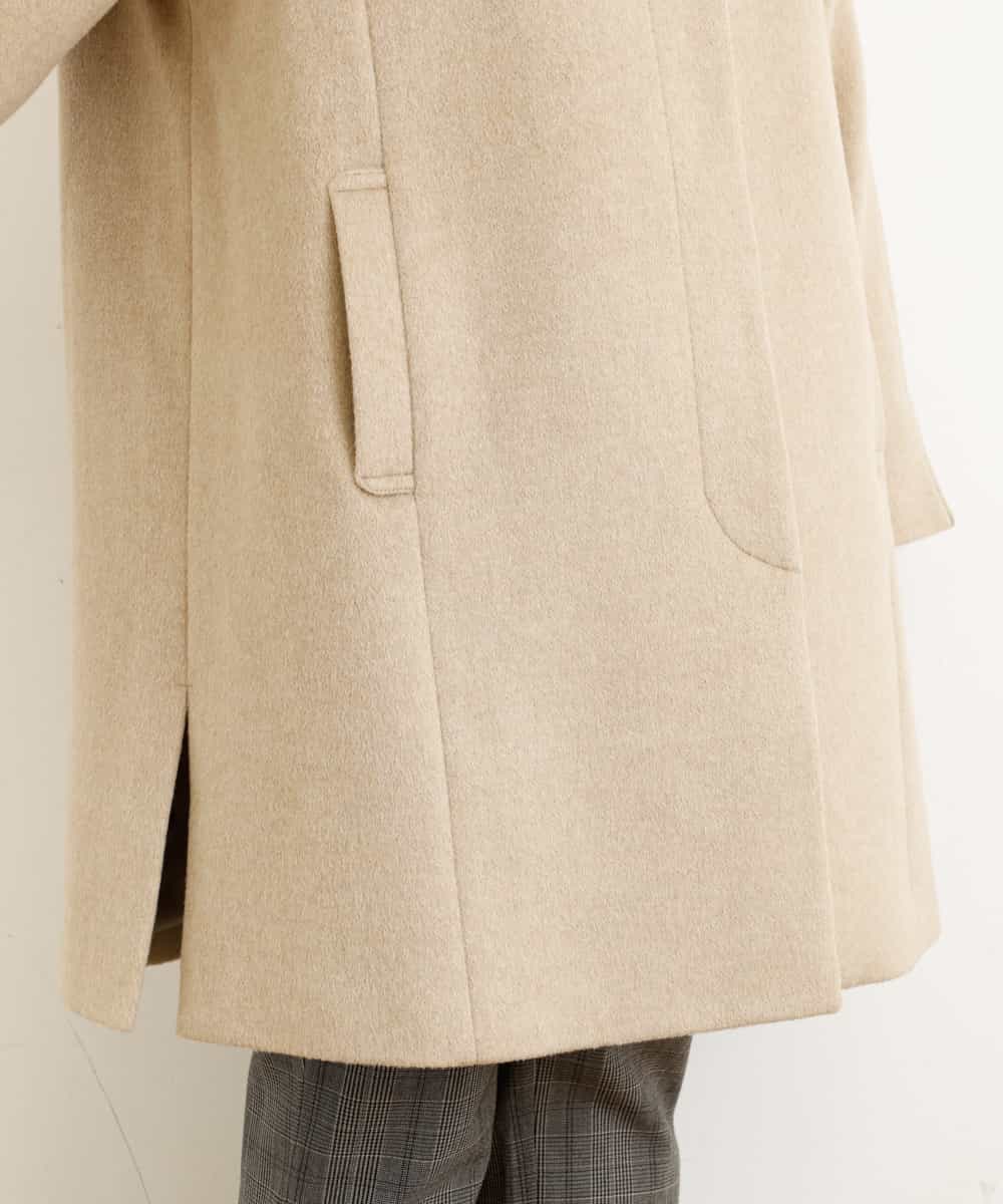 OLULM01260 eur3(エウルキューブ) 【大きいサイズ】ウール混クラシックコート ベージュ(82)