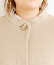 OLULM01260 eur3(エウルキューブ) 【大きいサイズ】ウール混クラシックコート ベージュ(82)