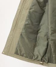 OLULS02259 eur3(エウルキューブ) 【大きいサイズ】ナイロンワッシャー中綿スタンドコート カーキ(36)