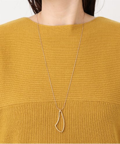 OZ2AD36039 eur3 マットメタルワントップモチーフネックレス