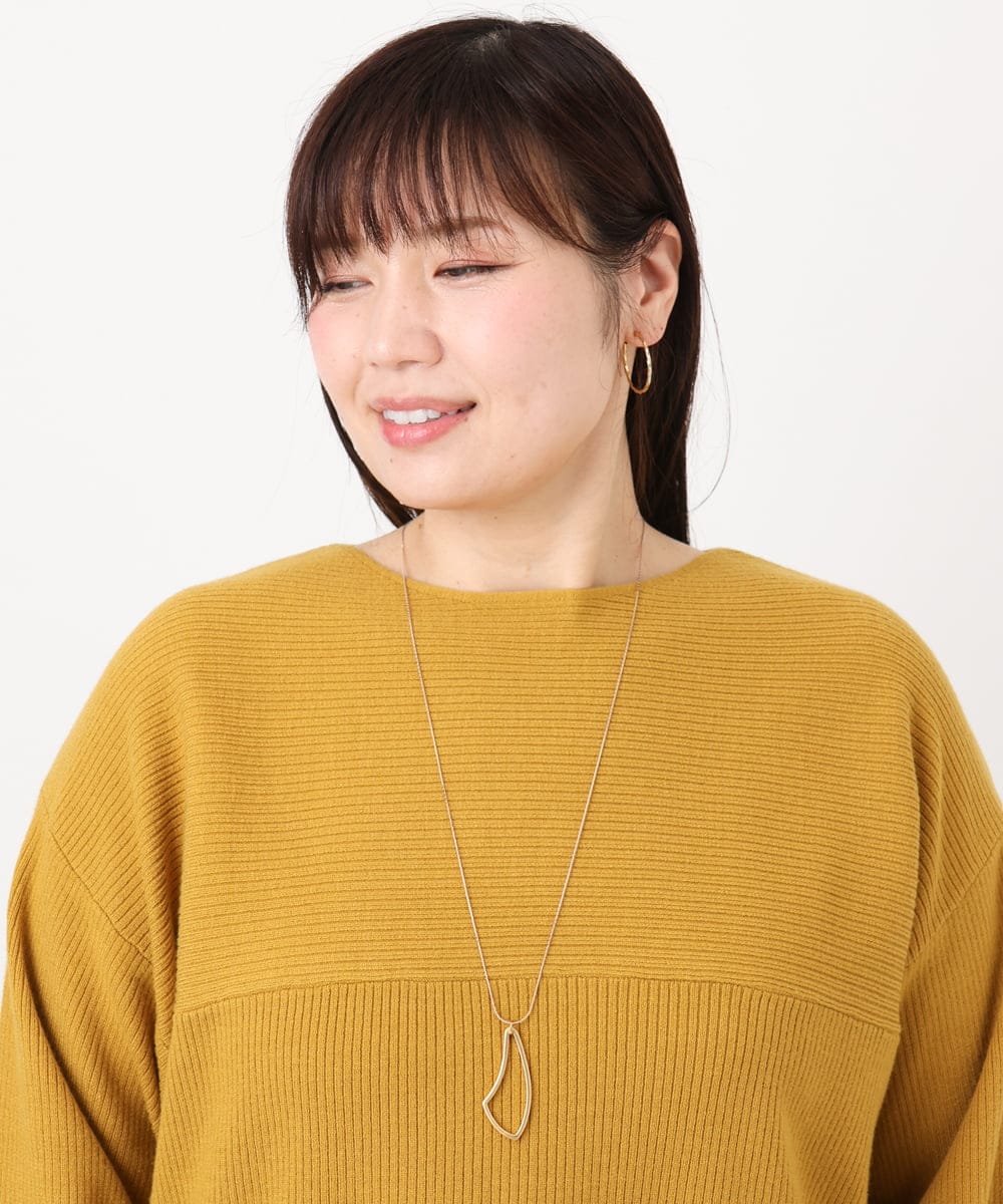 OZ2AD36039 eur3(エウルキューブ) マットメタルワントップモチーフネックレス ゴールド