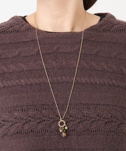 OZ2AD42039 eur3 スウェイビジューデザインロングネックレス